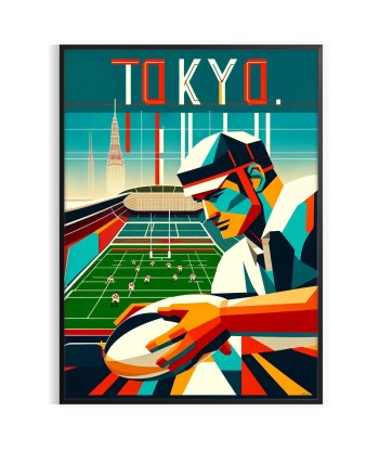 Tokyo Rugby Poster paiement sécurisé