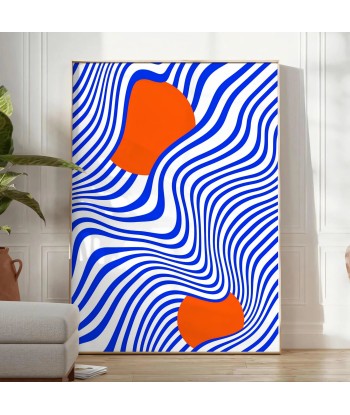 Orange Blue Graphic Poster pas cher chine