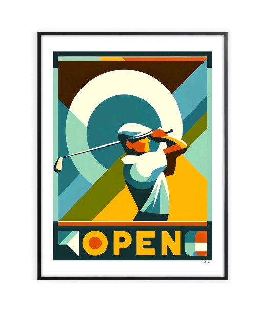 Affiche Vintage Affiche Golf rembourrage situé sous