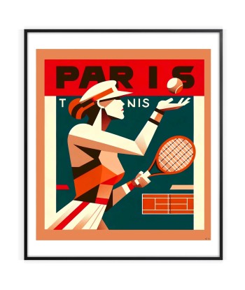 Affiche Lady Tennis Paris ou a consommer sur place