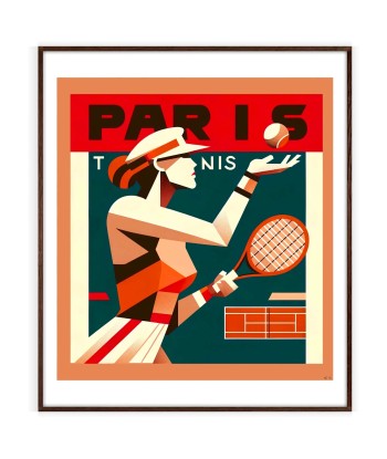 Affiche Lady Tennis Paris ou a consommer sur place