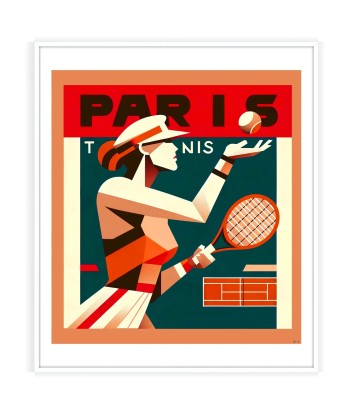 Affiche Lady Tennis Paris ou a consommer sur place