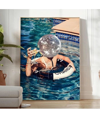 Swimming Pool Star Trendy Wall Print Paris Déstockage Promo