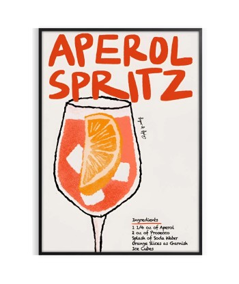 Aperol Spritz Cocktail Poster de la marque