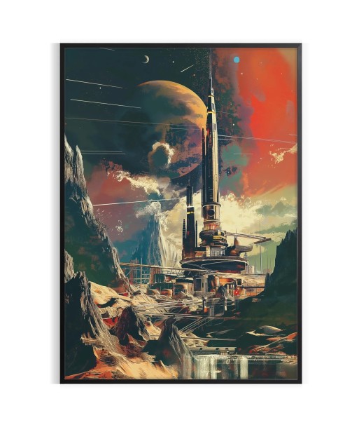 Affiche Peintureaffiche Bâtiment Futurisme Poster ouvre sa boutique