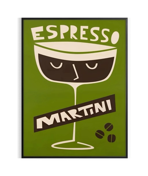 Espresso Martini Cocktail Wall Print en stock