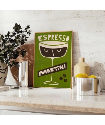 Espresso Martini Cocktail Wall Print en stock