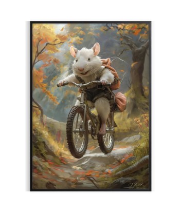 Affiche Animale Souris Vélo vente chaude votre 