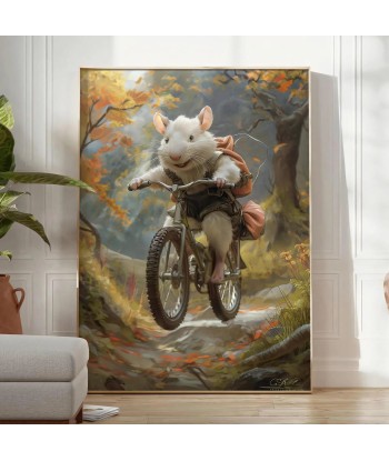 Affiche Animale Souris Vélo vente chaude votre 