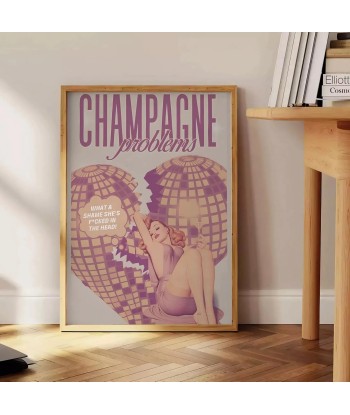 Champagne Problems Trendy Art Print En savoir plus