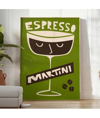 Espresso Martini Cocktail Wall Print en stock