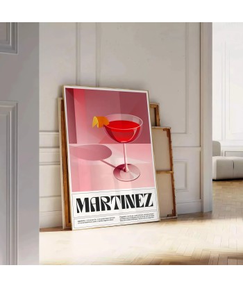 Martinez Cocktail Poster solde