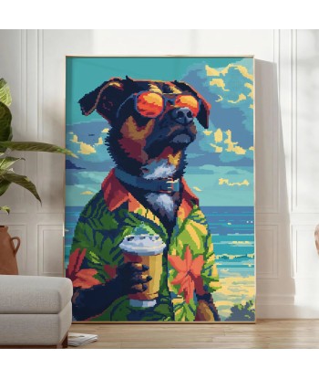 Chien Cocktail Affiche Animal français