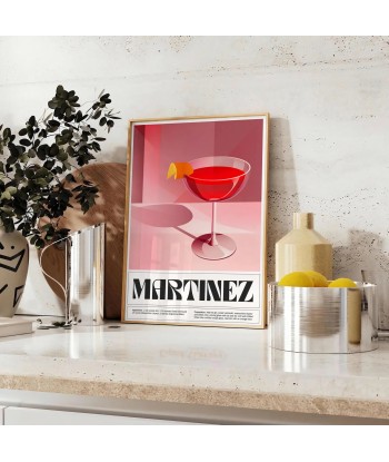 Martinez Cocktail Poster solde