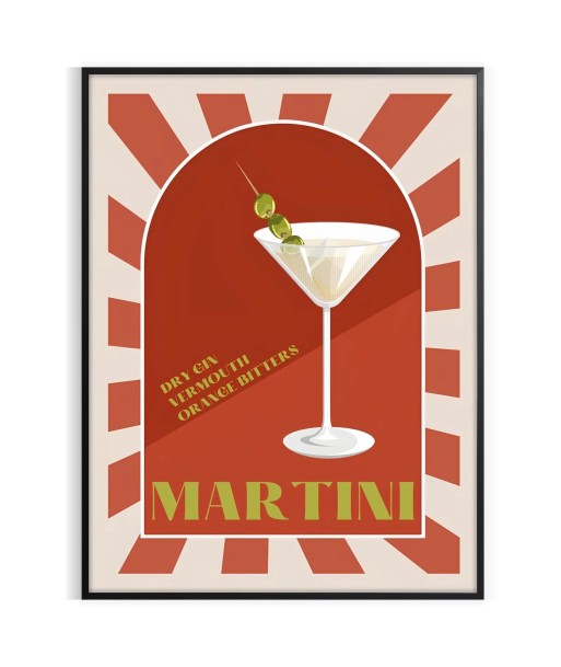 Martini Poster Cocktail Wall Print prix