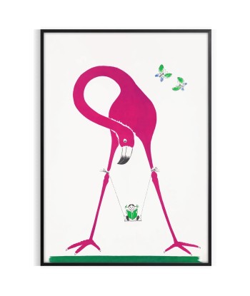 Affiche Faune Flamant Rose le concept de la Pate a emporter 