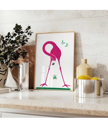 Affiche Faune Flamant Rose le concept de la Pate a emporter 