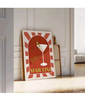 Martini Poster Cocktail Wall Print prix