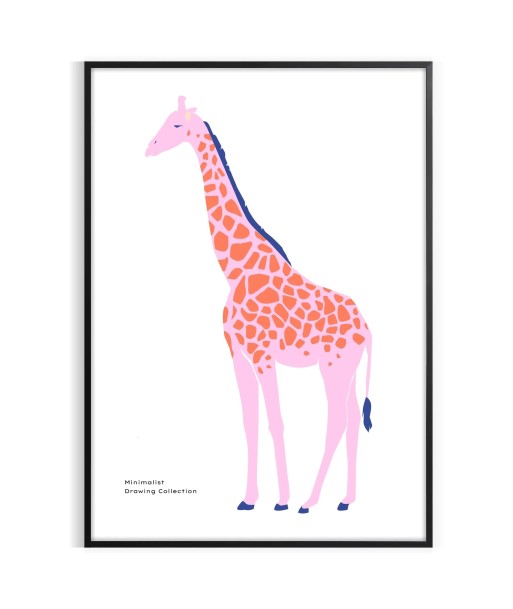 Affiche Faune Girafe Economisez 