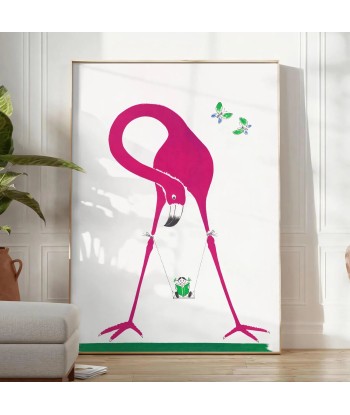 Affiche Faune Flamant Rose le concept de la Pate a emporter 