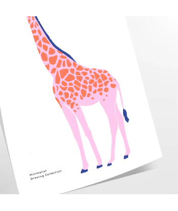 Affiche Faune Girafe Economisez 