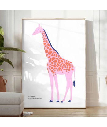 Affiche Faune Girafe Economisez 