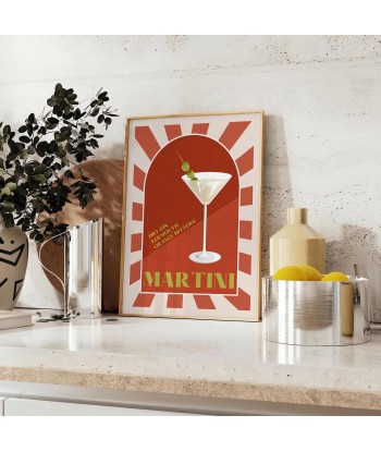 Martini Poster Cocktail Wall Print prix