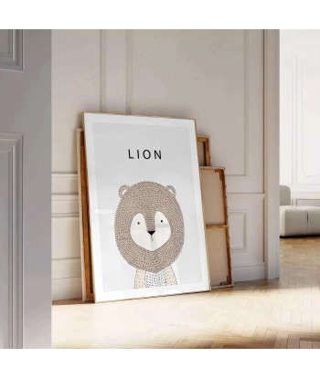 Affiche Animalier Lion français