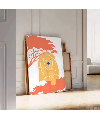 Affiche Faune Lion soldes