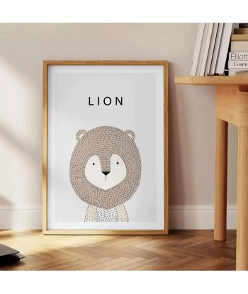 Affiche Animalier Lion français