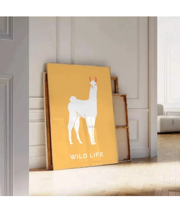 Lama Animal Poster en linge