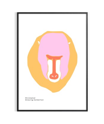 Singe Animal Poster en linge