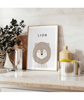 Affiche Animalier Lion français