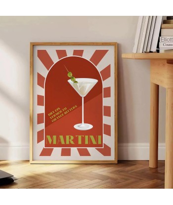 Martini Poster Cocktail Wall Print prix