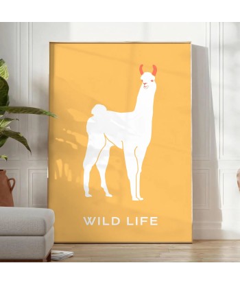 Lama Animal Poster en linge