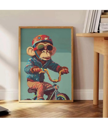 Animal Vélo Singe Poster livraison et retour toujours gratuits