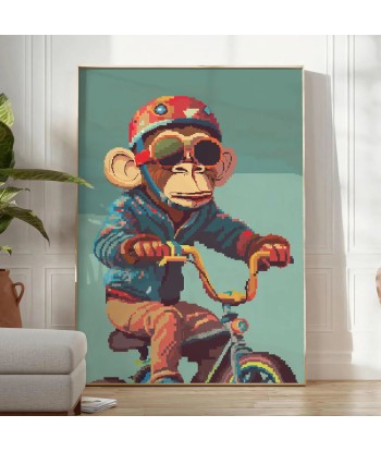 Animal Vélo Singe Poster livraison et retour toujours gratuits