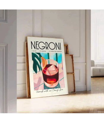 Negroni Cocktail Art 2 basket pas cher