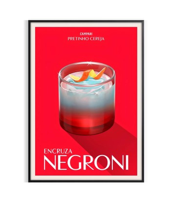 Negroni Cocktail Art Print une grave pollution 