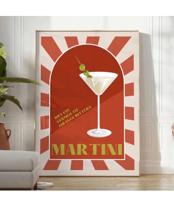 Martini Poster Cocktail Wall Print prix