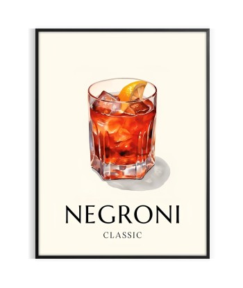 Negroni Cocktail Poster 1 Toutes les collections ici