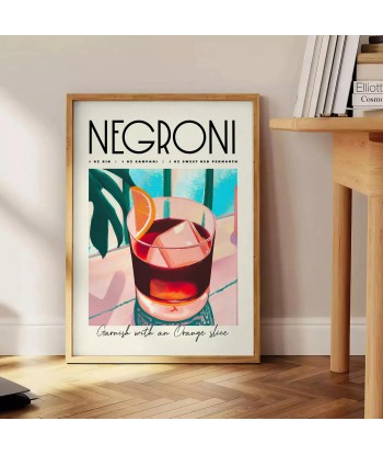 Negroni Cocktail Art 2 basket pas cher