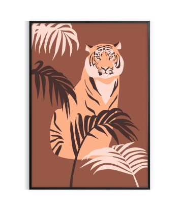 Affiche Animalier Tigre la colonne vertébrale