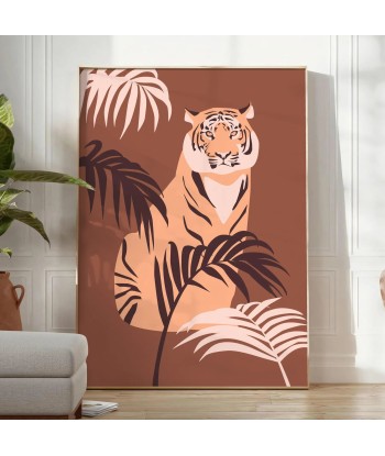 Affiche Animalier Tigre la colonne vertébrale