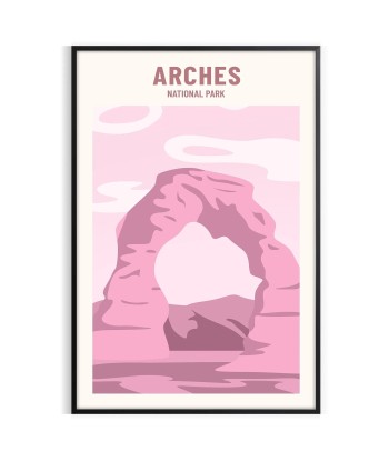 Affiche Graphique Voyage Arches Dans la société mordern