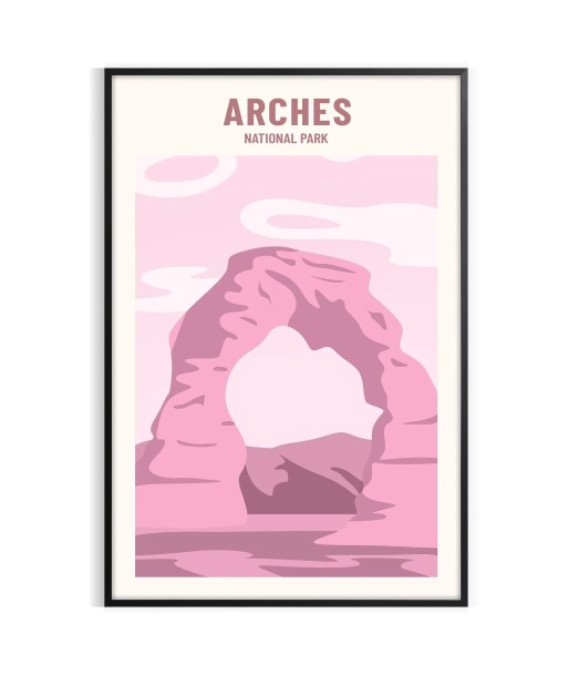 Affiche Graphique Voyage Arches Dans la société mordern