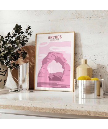 Affiche Graphique Voyage Arches Dans la société mordern