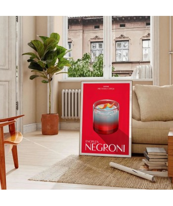 Negroni Cocktail Art Print une grave pollution 