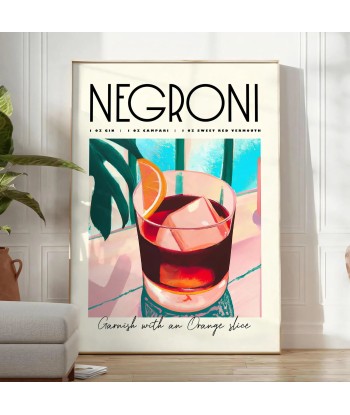 Negroni Cocktail Art 2 basket pas cher