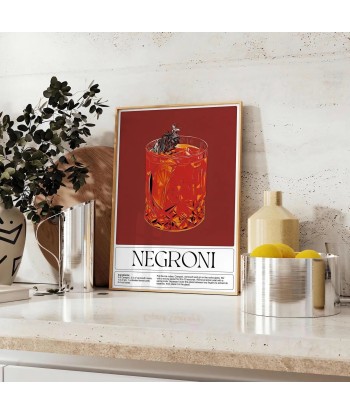 Negroni Cocktail Wall Art 2 - 3 jours ouvrés.